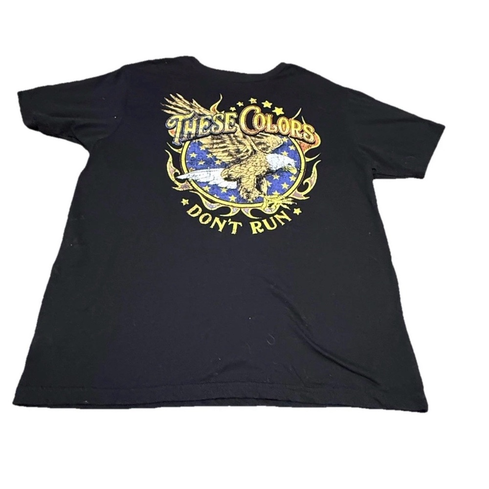 Source Unknown Black Tee with Eagle and Stars